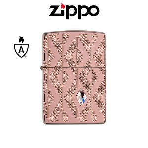 ZIPPO 49702 Geometric Diamond Pattern Design 지포라이터